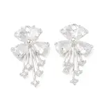 Brass Pave Clear Cubic Zirconia Pendants