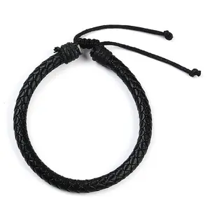 Adjustable Leather Cord Braided Bracelets