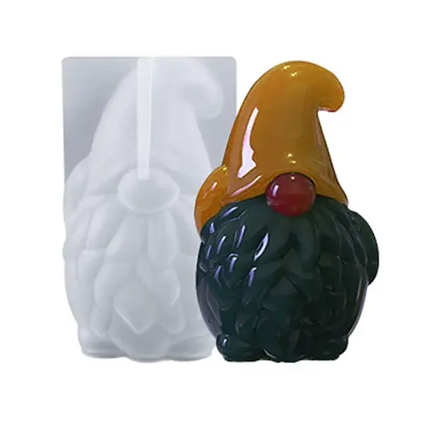 DIY Christmas Gnome Display Statue Silicone Molds