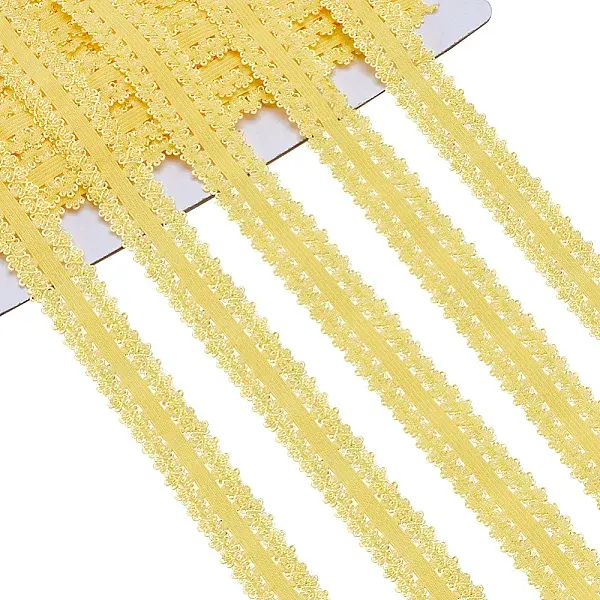 20M Polyester Stretch Frilly Edge Lace Ribbon