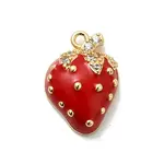 Brass Micro Pave Cubic Zirconia Pendants