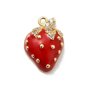 Brass Micro Pave Cubic Zirconia Pendants