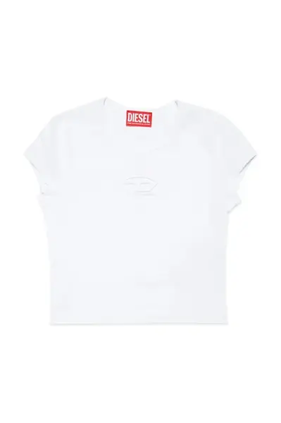 Dětské bavlněné tričko Diesel TANGIE T-SHIRT bílá barva, J01830