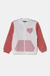 Dětská bavlněná mikina United Colors of Benetton bílá barva, vzorovaná, 3J70G503N