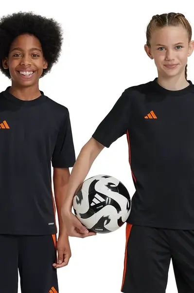 Dětské tričko adidas Performance černá barva, s aplikací, JJ1156