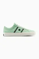 Semišové tenisky Converse One Star Academy Pro zelená barva, A10578C