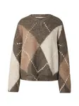 Noella Oversize sveter 'Lai'  béžová / hnedá / svetlohnedá