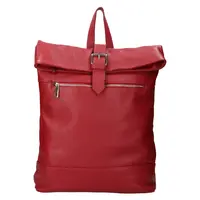 Dámsky kožený batoh Italia Babet - tmavo červená