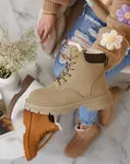 Resti Gray-brown women's insulated trapper boots Radoras