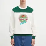 Bavlněná mikina Drôle de Monsieur Le Sweatshirt Tennis pánská, bílá barva, s aplikací, G-SW158-CO200-OW