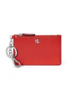 Kožená peněženka Lauren Ralph Lauren dámská, oranžová barva, 432966789