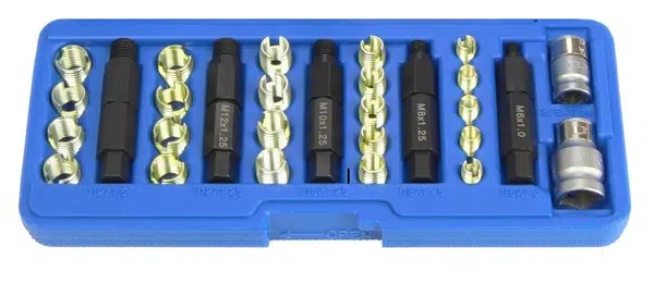 MDtools Sada na opravu závitů M8 - M12, samořezné vložky, 29 kusů
