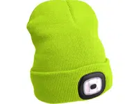 Čepice s čelovkou, nabíjecí, USB, zelená, univerzální velikost - EXTOL LIGHT EX43192 Barva: fluorescentní žlutá