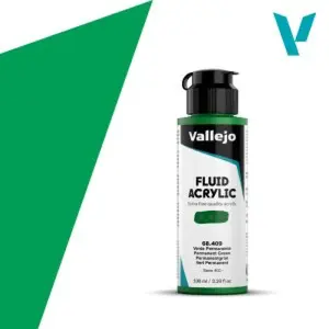 Akrylová barva Vallejo Fluid 100ml – 409 Permanent Green