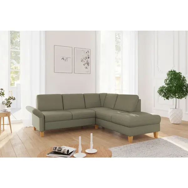 Sit & More ROHOVÁ SEDAČKA, textil, olivově zelená