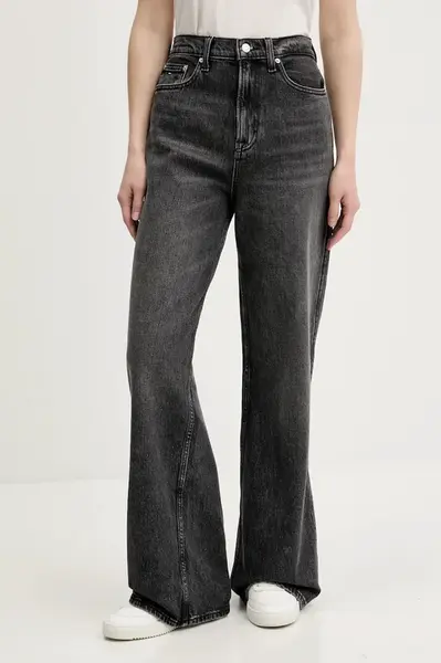 Džíny Tommy Jeans dámské, šedá barva, DW0DW20660