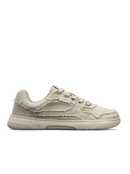 Barefoot tenisky Barebarics Zing Denim - Cream White