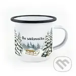 Smaltovaný hrnek Na sáňkovačku