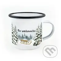 Smaltovaný hrnek Na sáňkovačku