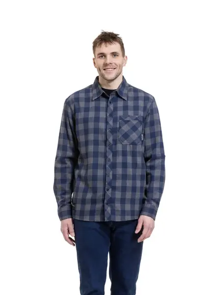 Meatfly pánská košile Kurt Blue / Gray | Šedá | Velikost M