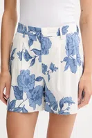 Kraťasy OUI dámské, bílá barva, high waist, 93235