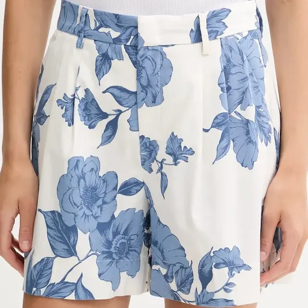 Kraťasy OUI dámské, bílá barva, high waist, 93235