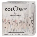 KOLORKY DAY Jednorazové EKO plienky dážď & dúhy M (5-8 kg) 21 kusov