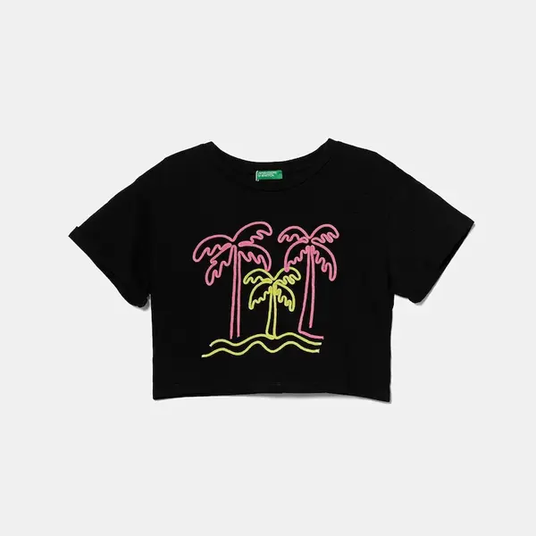 Dětské bavlněné tričko United Colors of Benetton