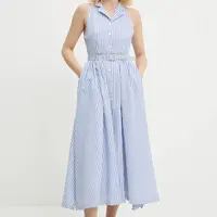 Šaty Answear.LAB modrá barva, midi