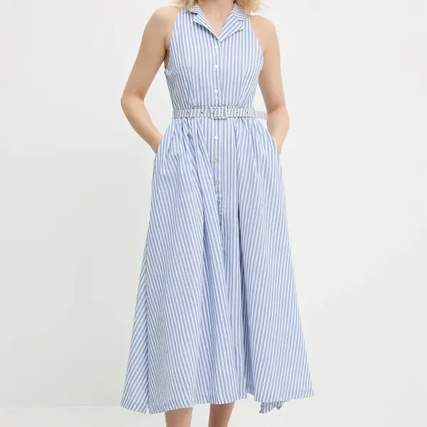 Šaty Answear.LAB modrá barva, midi