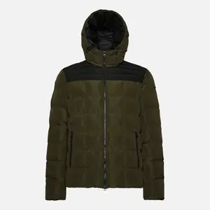 Dark green men's jacket Geox Magnete Hoojkt - Men