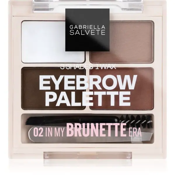 Gabriella Salvete Eyebrow Palette sada pre dokonalé obočie odtieň 02 In My Brunette Era 5.2 g