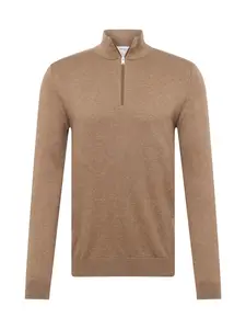 SELECTED Sveter 'Berg'  hnedá