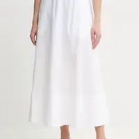 Bavlněná sukně By Malene Birger PHEOBES bílá barva, maxi, áčková, 102064