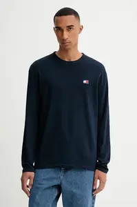 Tommy Jeans tričko s dlhým rukávom pánske bavlnené