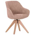 Ambia Home ŽIDLE S PODRUČKAMI, manšestr, růžová