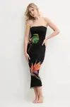 Plážové šaty Desigual COLIBRÍ STRAPLESS
