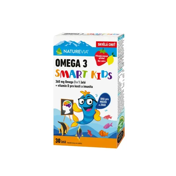 Naturevia Omega 3 Smart Kids 30 želé