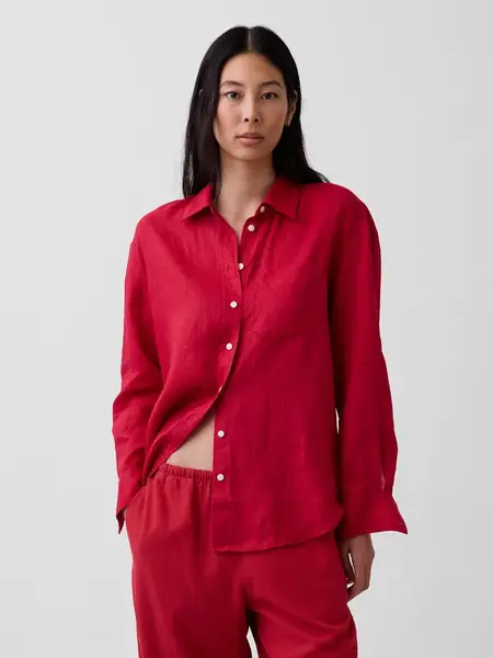 GAP lněná oversize košile