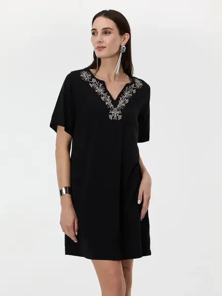 Černé dámské šaty po kolena ORSAY