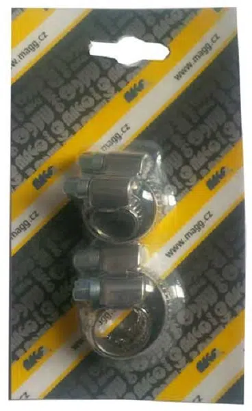 Hadicové spony W2, nerezové, sada velikostí 8, 10, 12, 16 mm - MAGG 110039