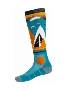 Meatfly sNB & SKI ponožky Leeway Sunflower Mountains | Žlutá | Velikost M