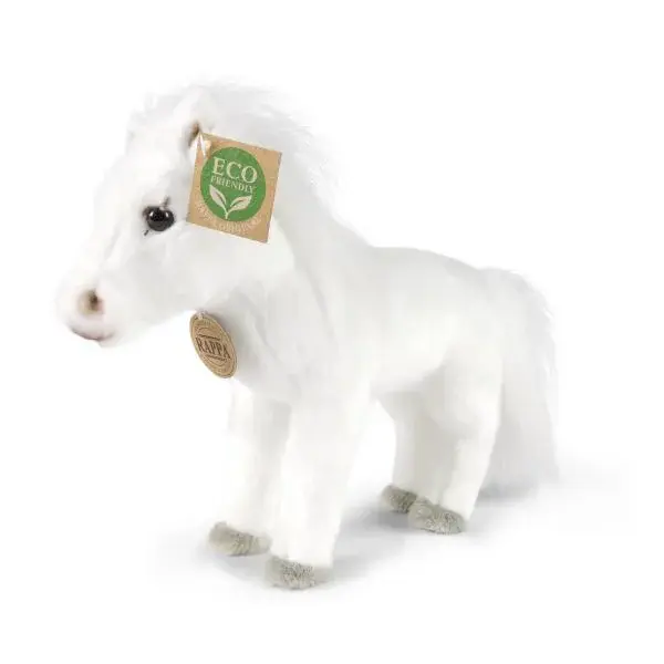 Plyšový kůň bílý 24 cm ECO-FRIENDLY