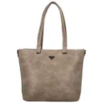 Stylová dámská koženková kabelka na rameno Mileta, khaki