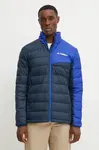 Péřová sportovní bunda adidas TERREX Multi tmavomodrá barva, JD8397