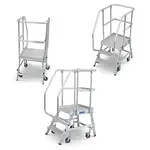 Mobilní plošinový žebřík, oboustranný, 8 schodů