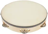 PP World Percussion Wooden Tambourine ~ 25cm Natural
