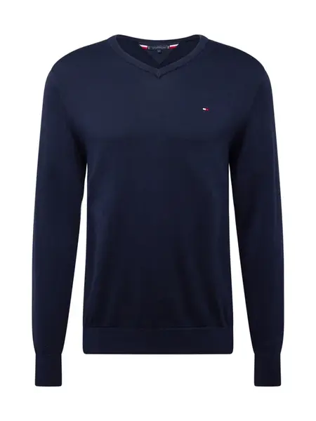 TOMMY HILFIGER Sveter 'ESSENTIAL'  námornícka modrá