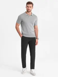 Ombre Elegant men's SLIM FIT chino pants - graphite