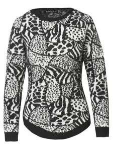 KOROSHI Sveter  čierna / biela